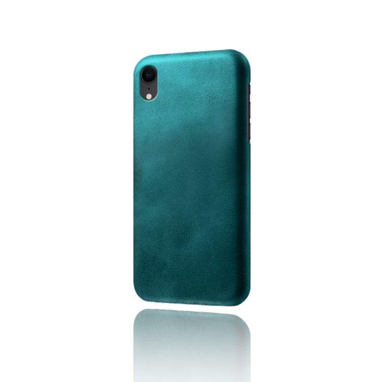 For iPhone XR Calf Texture PC + PU Phone Case