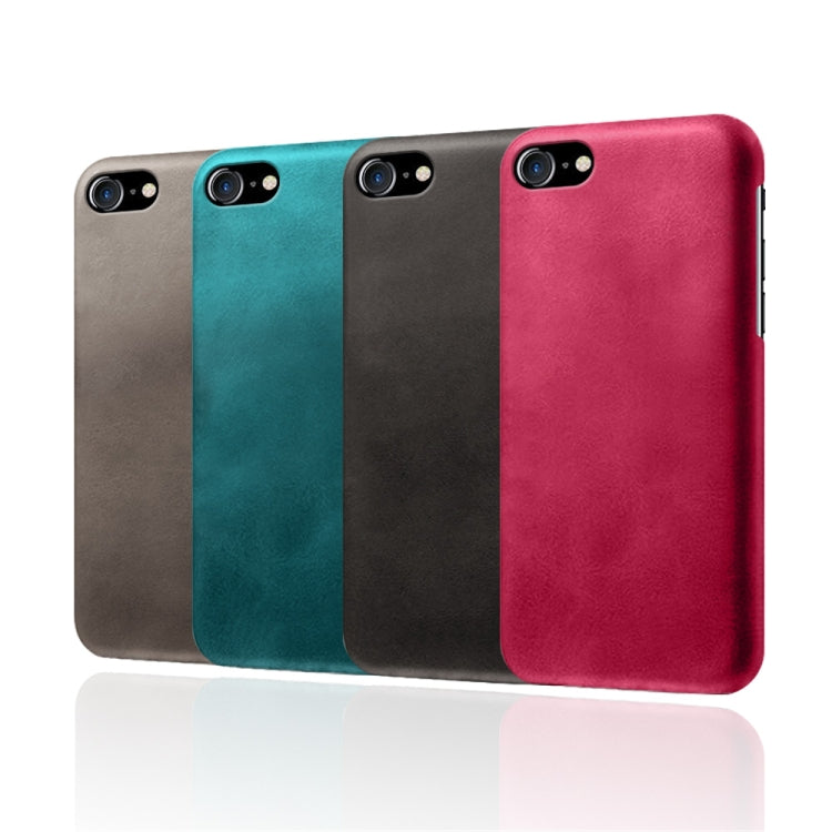 For iPhone SE 2022 / SE 2020 / 8 / 7 Calf Texture PC + PU Phone Case