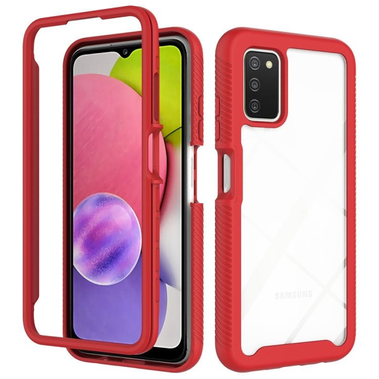 For Samsung Galaxy A03S 164mm Starry Sky Solid Color Series Shockproof PC + TPU Protective Phone Case