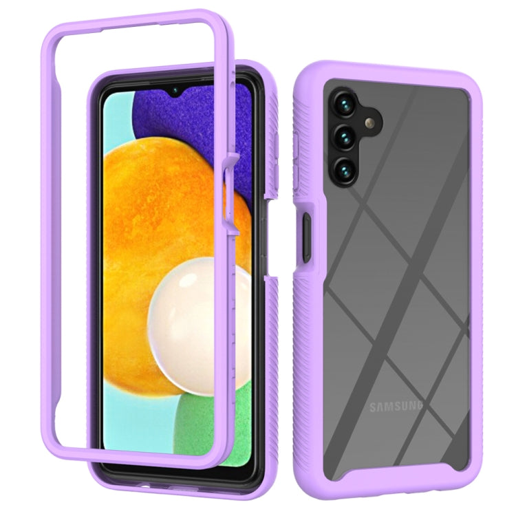 For Samsung Galaxy A13 5G/A04s Starry Sky Solid Color Series Shockproof PC + TPU Protective Phone Case