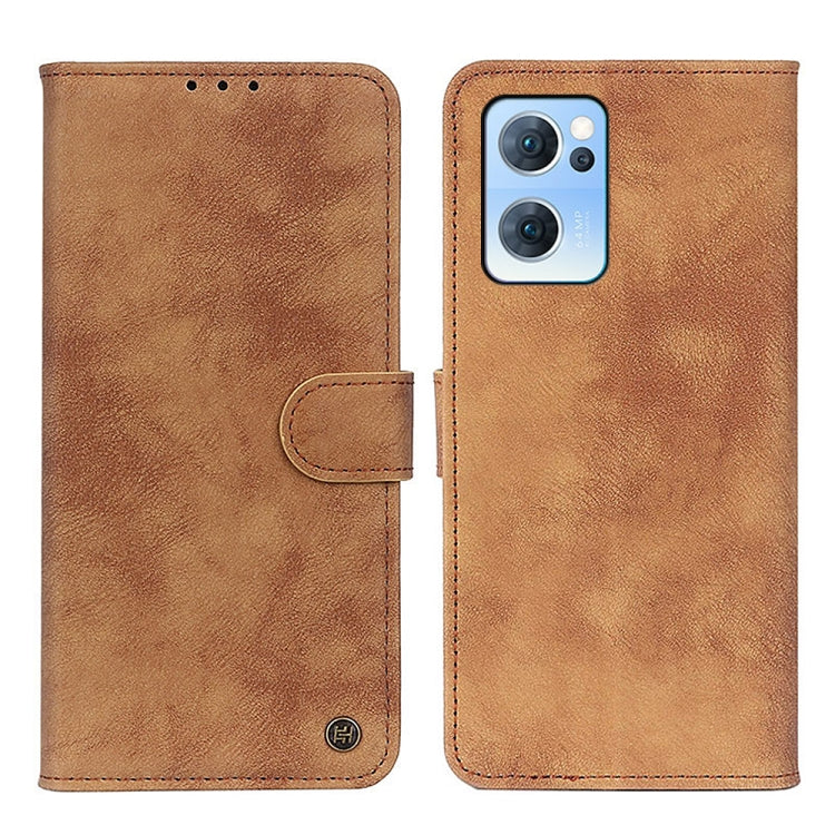 For OPPO Reno7 5G Antelope Texture Magnetic Buckle Leather Phone Case