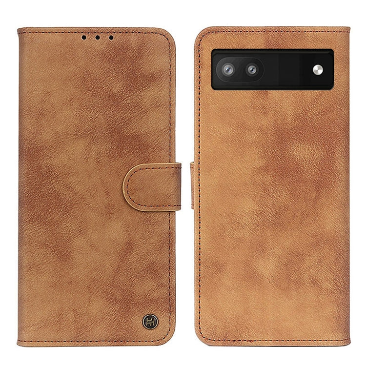 For Google Pixel 6a Antelope Texture Magnetic Buckle Leather Phone Case