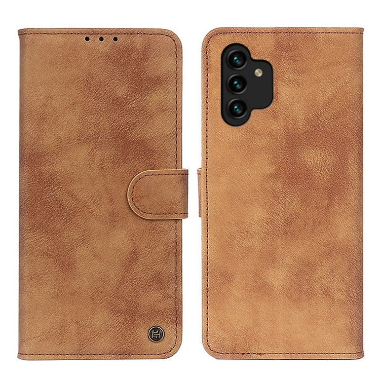 For Samsung Galaxy A13 4G Antelope Texture Magnetic Buckle Leather Phone Case