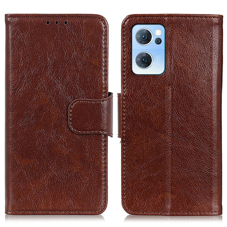 For OPPO Reno7 5G Nappa Texture Horizontal Flip Leather Phone Case