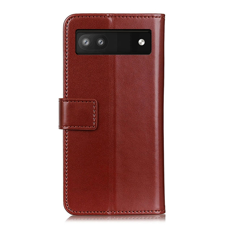For Google Pixel 6a 3-Color Pearl Texture Magnetic Buckle Leather Phone Case