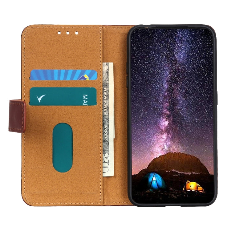 For Google Pixel 6a 3-Color Pearl Texture Magnetic Buckle Leather Phone Case