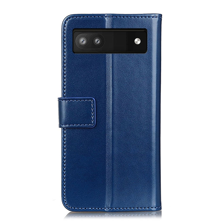 For Google Pixel 6a 3-Color Pearl Texture Magnetic Buckle Leather Phone Case