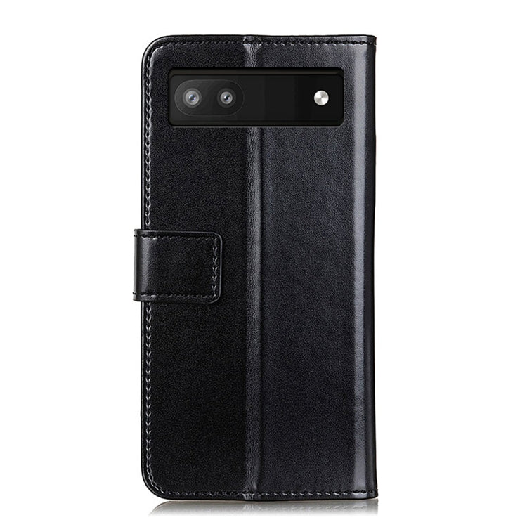 For Google Pixel 6a 3-Color Pearl Texture Magnetic Buckle Leather Phone Case