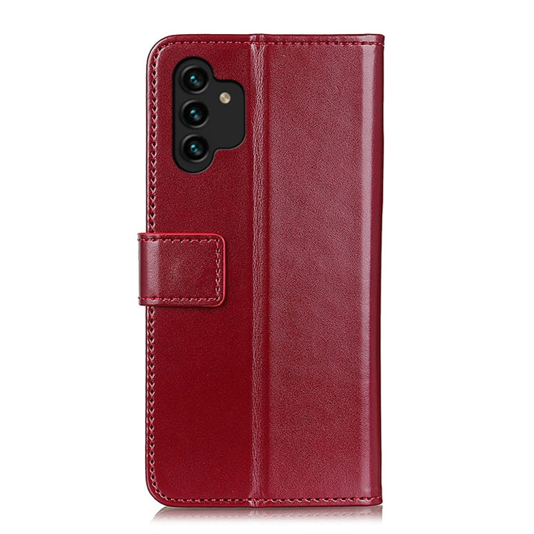 For Samsung Galaxy A13 4G 3-Color Pearl Texture Magnetic Buckle Leather Phone Case