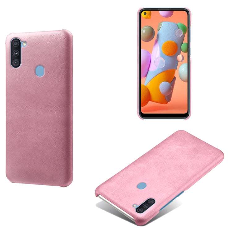 Calf Texture  PC + PU Phone Case For Samsung Galaxy A11