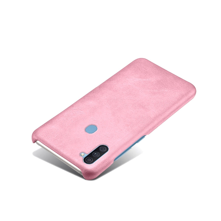 Calf Texture  PC + PU Phone Case For Samsung Galaxy A11