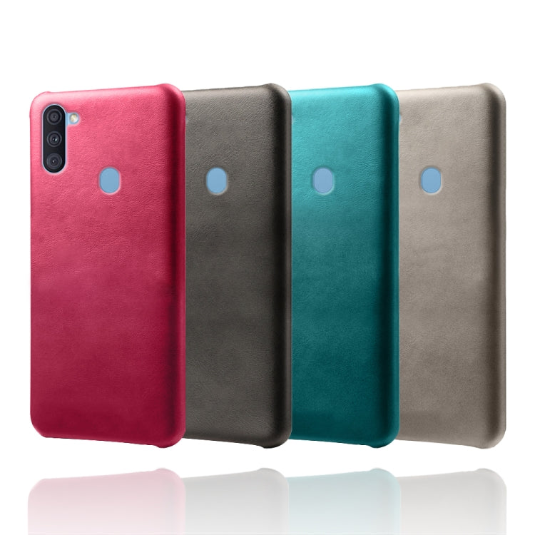 Calf Texture  PC + PU Phone Case For Samsung Galaxy A11