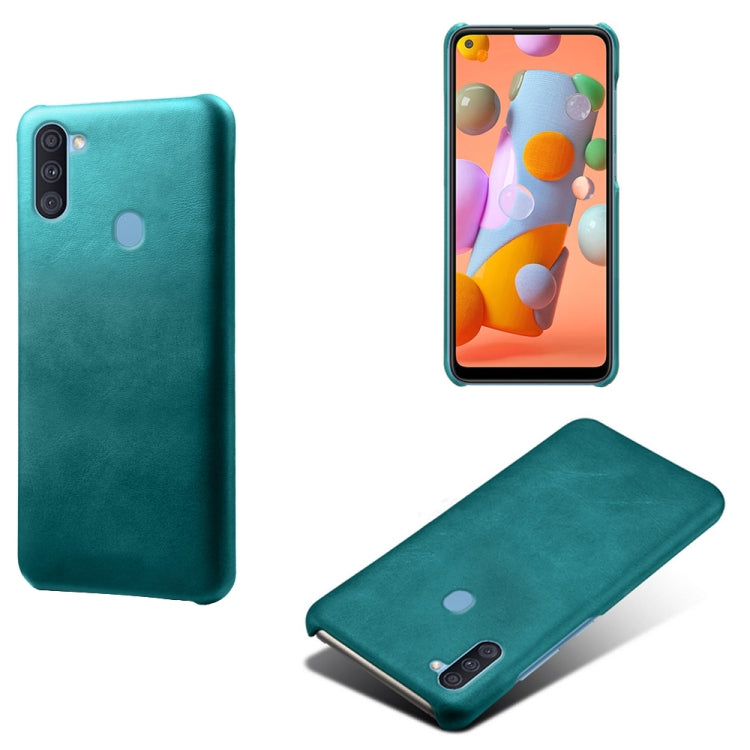 Calf Texture  PC + PU Phone Case For Samsung Galaxy A11