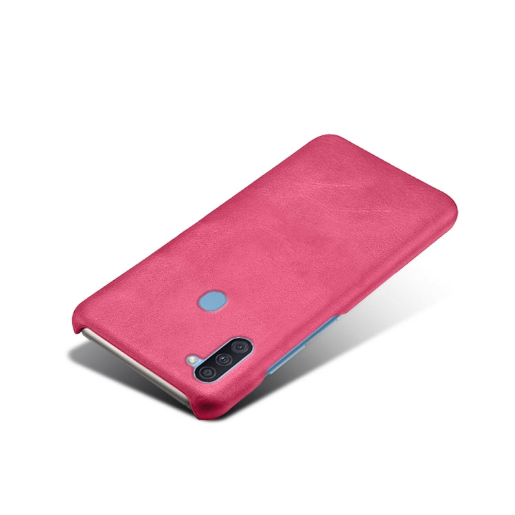 Calf Texture  PC + PU Phone Case For Samsung Galaxy A11