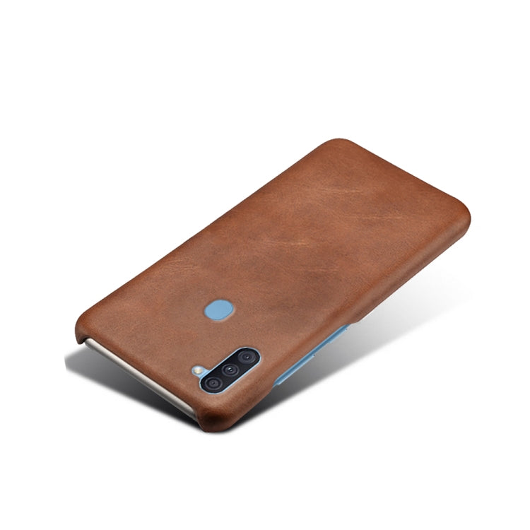 Calf Texture  PC + PU Phone Case For Samsung Galaxy A11