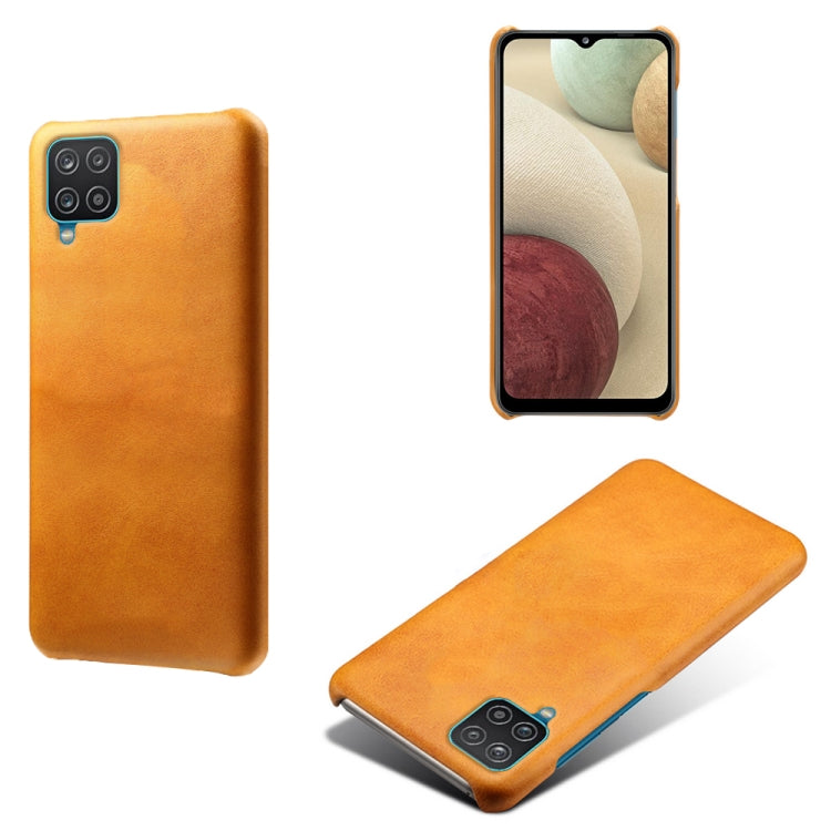 Calf Texture  PC + PU Phone Case For Samsung Galaxy A12