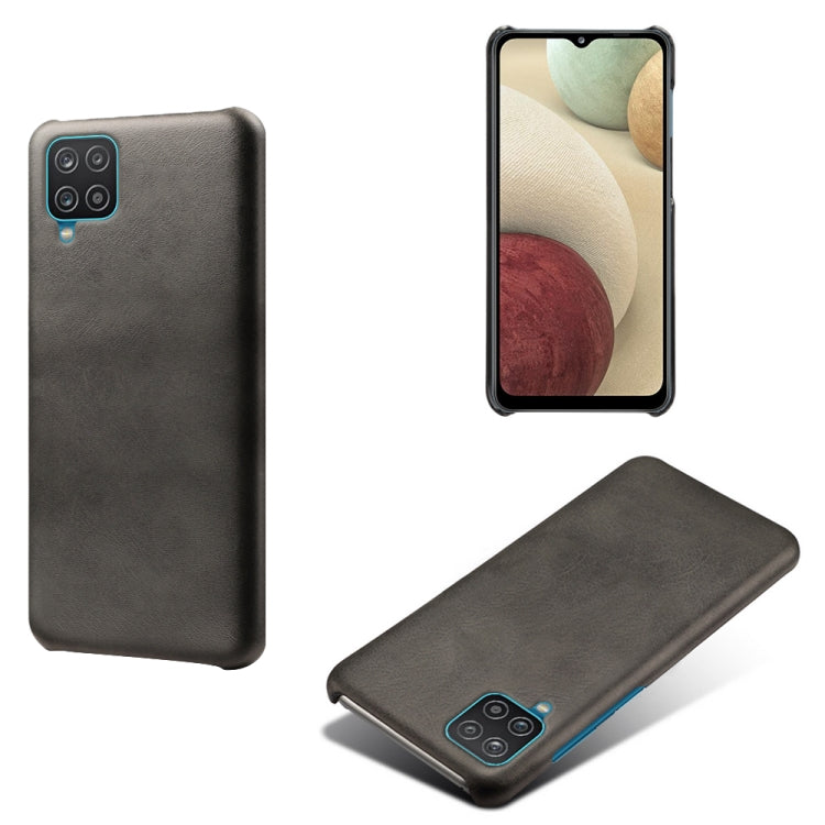 Calf Texture  PC + PU Phone Case For Samsung Galaxy A12