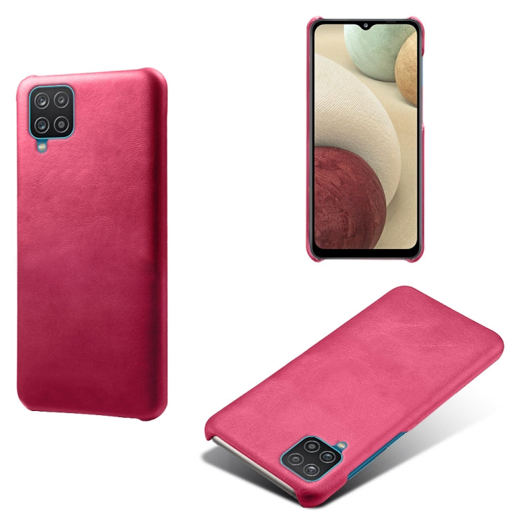 Calf Texture  PC + PU Phone Case For Samsung Galaxy A12
