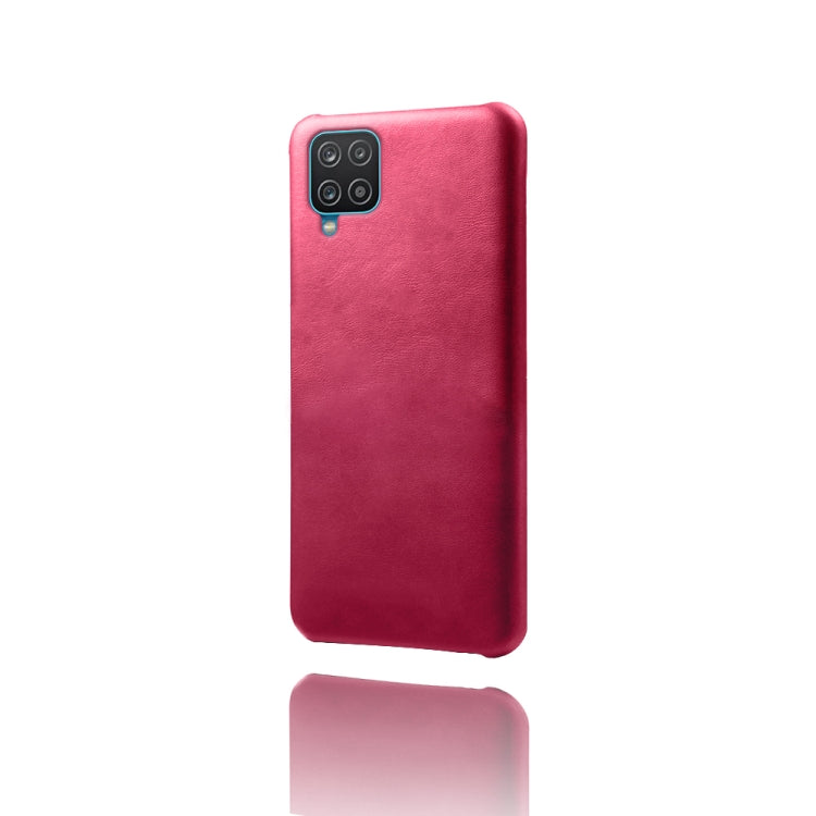 Calf Texture  PC + PU Phone Case For Samsung Galaxy A12