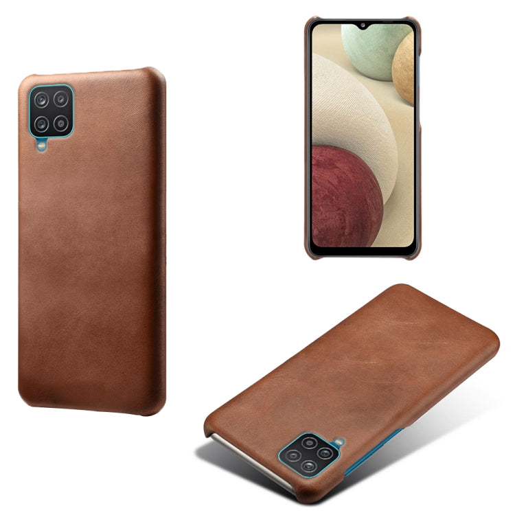 Calf Texture  PC + PU Phone Case For Samsung Galaxy A12