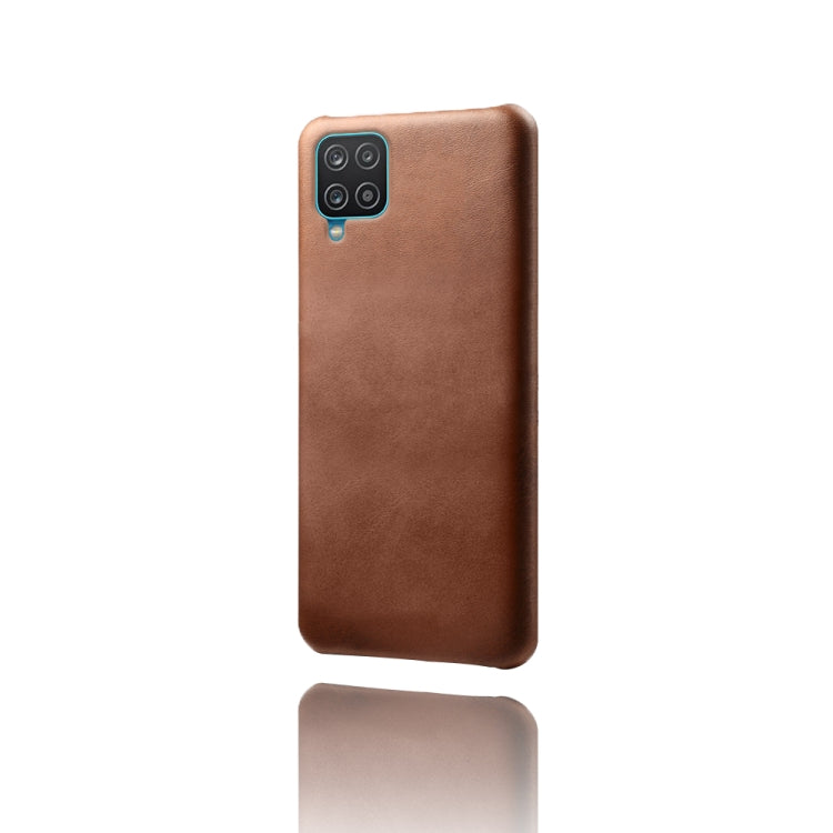 Calf Texture  PC + PU Phone Case For Samsung Galaxy A12