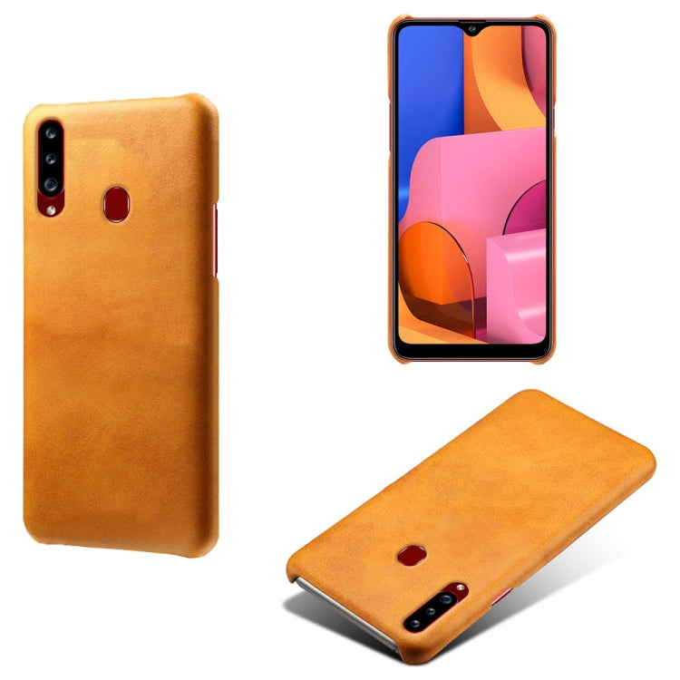 Calf Texture  PC + PU Phone Case For Samsung Galaxy A20s