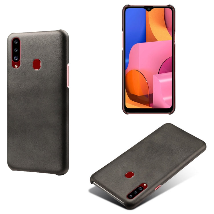 Calf Texture  PC + PU Phone Case For Samsung Galaxy A20s