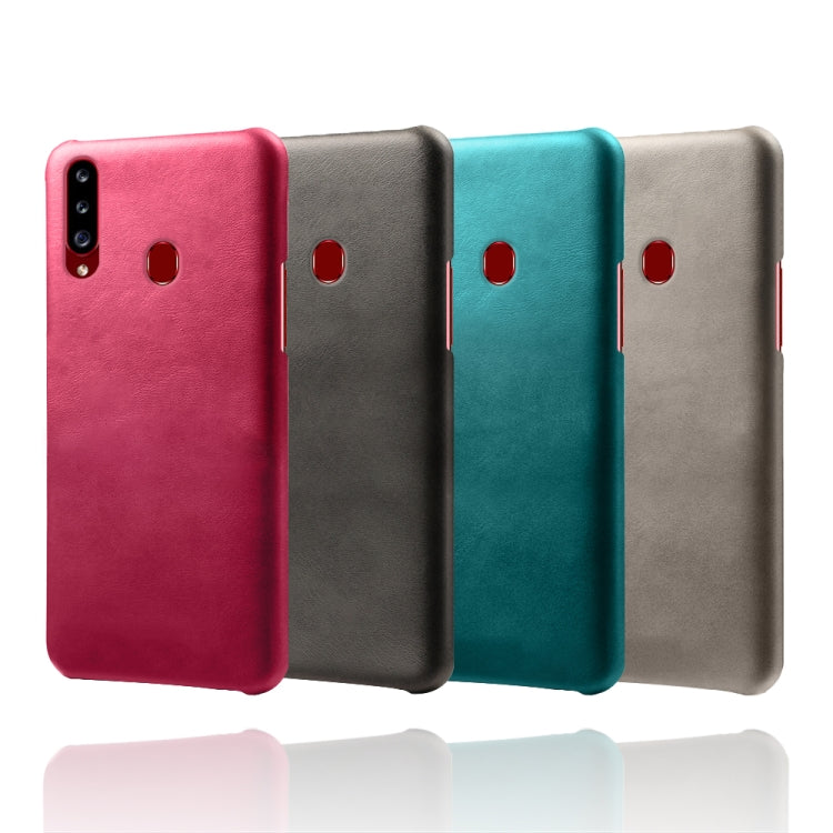 Calf Texture  PC + PU Phone Case For Samsung Galaxy A20s