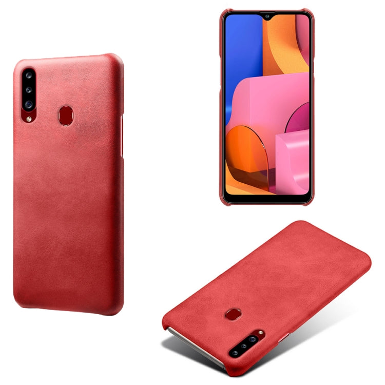 Calf Texture  PC + PU Phone Case For Samsung Galaxy A20s