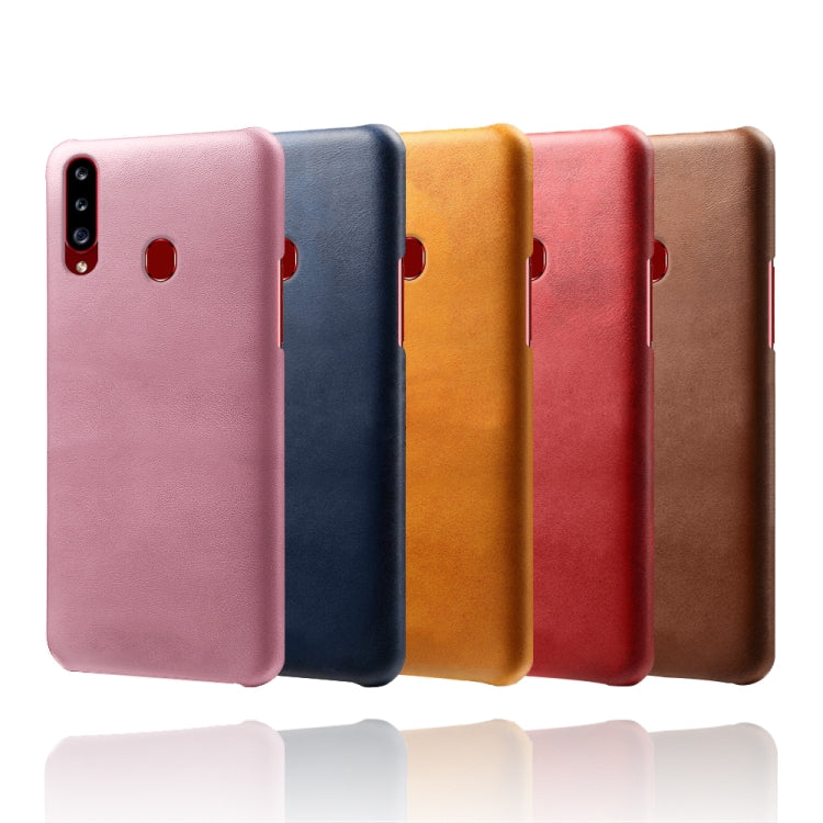 Calf Texture  PC + PU Phone Case For Samsung Galaxy A20s