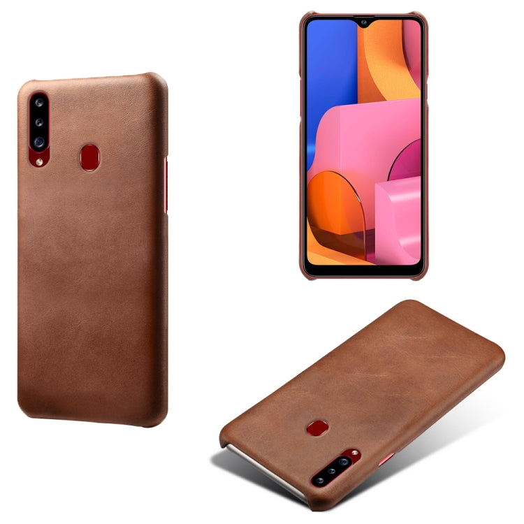 Calf Texture  PC + PU Phone Case For Samsung Galaxy A20s