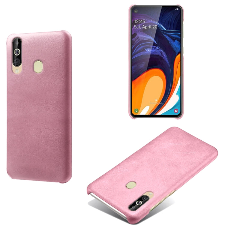 Calf Texture  PC + PU Phone Case For Samsung Galaxy A60
