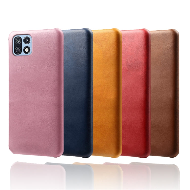 Calf Texture  PC + PU Phone Case For Samsung Galaxy F42 5G