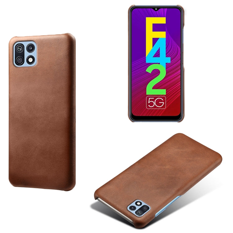 Calf Texture  PC + PU Phone Case For Samsung Galaxy F42 5G