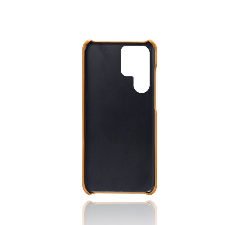 Calf Texture  PC + PU Phone Case For Samsung Galaxy S22 Ultra 5G