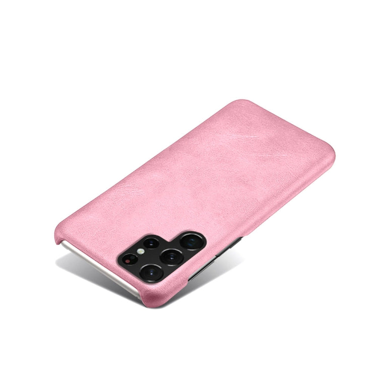 Calf Texture  PC + PU Phone Case For Samsung Galaxy S22 Ultra 5G