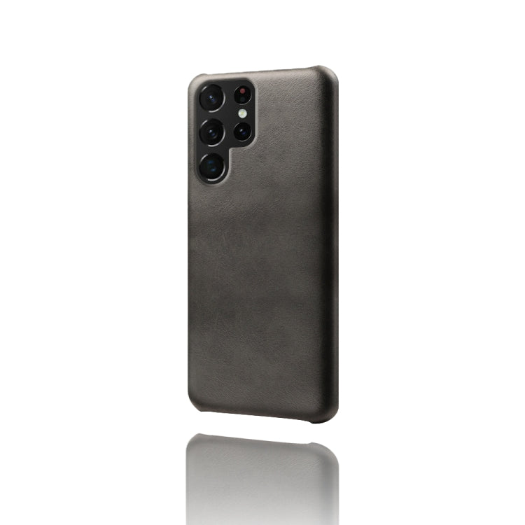 Calf Texture  PC + PU Phone Case For Samsung Galaxy S22 Ultra 5G