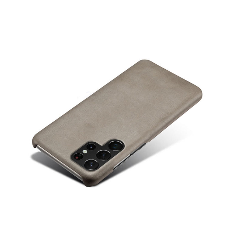 Calf Texture  PC + PU Phone Case For Samsung Galaxy S22 Ultra 5G