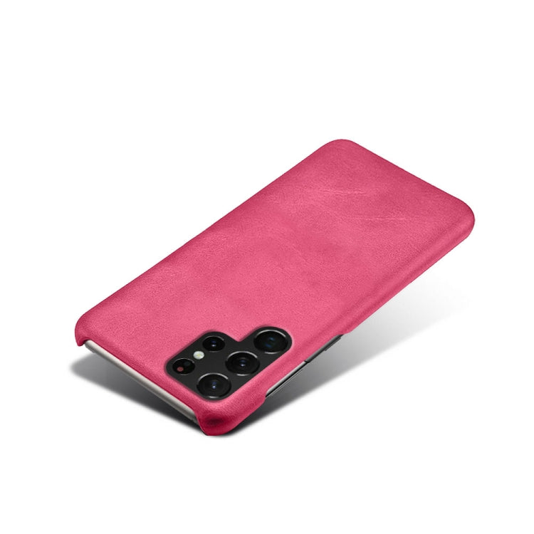 Calf Texture  PC + PU Phone Case For Samsung Galaxy S22 Ultra 5G