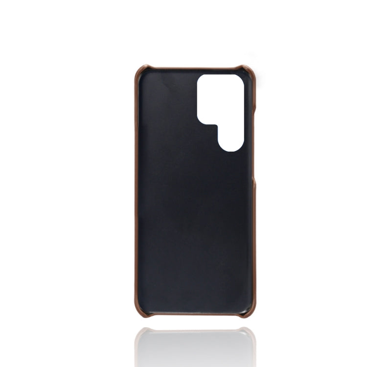 Calf Texture  PC + PU Phone Case For Samsung Galaxy S22 Ultra 5G