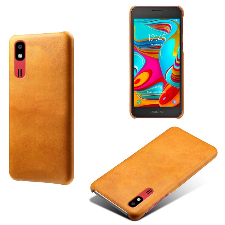 Calf Texture  PC + PU Phone Case For Samsung Galaxy A2 Core