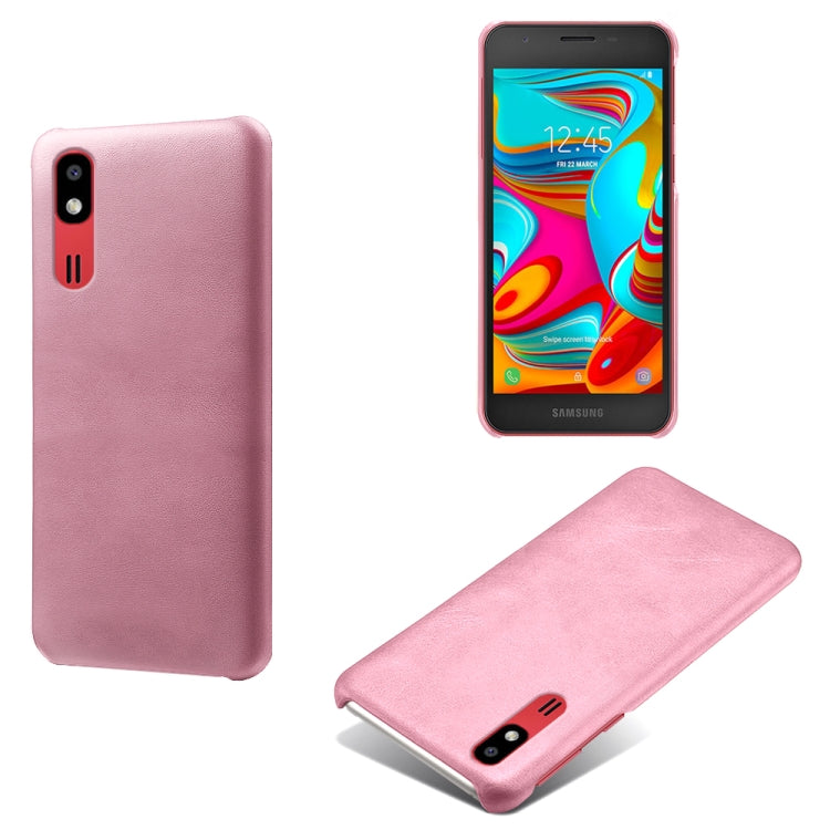 Calf Texture  PC + PU Phone Case For Samsung Galaxy A2 Core