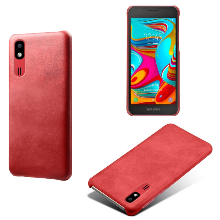 Calf Texture  PC + PU Phone Case For Samsung Galaxy A2 Core