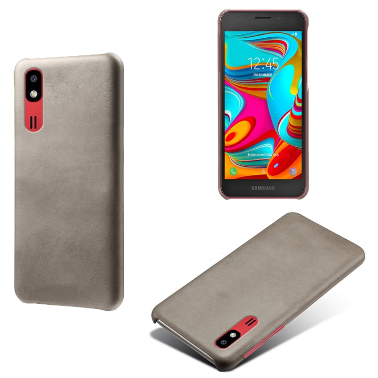Calf Texture  PC + PU Phone Case For Samsung Galaxy A2 Core