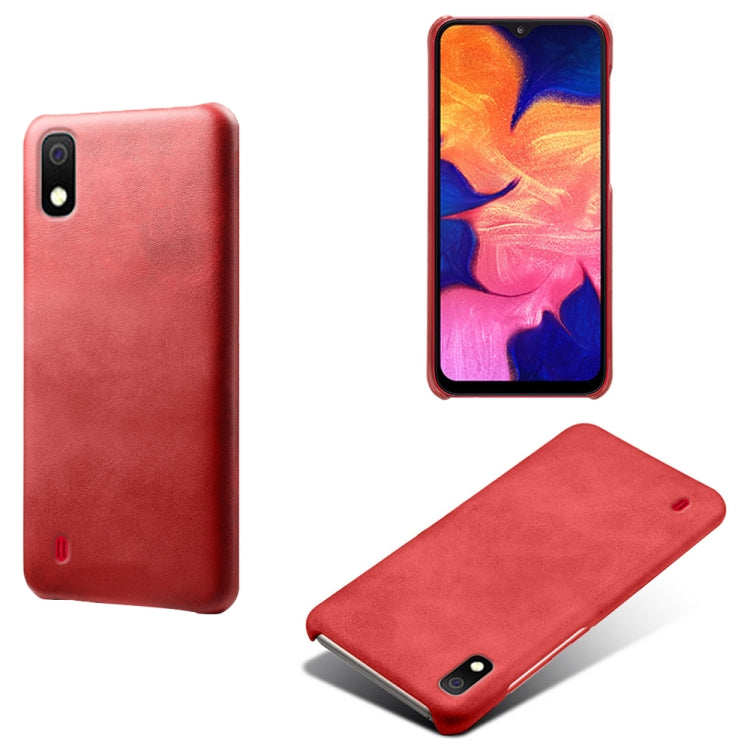 Calf Texture  PC + PU Phone Case For Samsung Galaxy A10