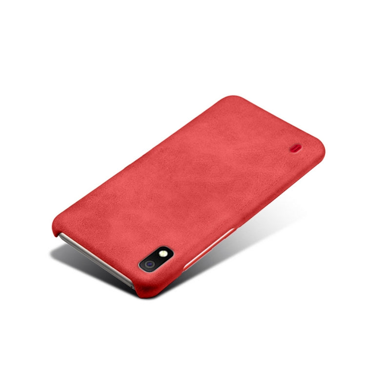 Calf Texture  PC + PU Phone Case For Samsung Galaxy A10