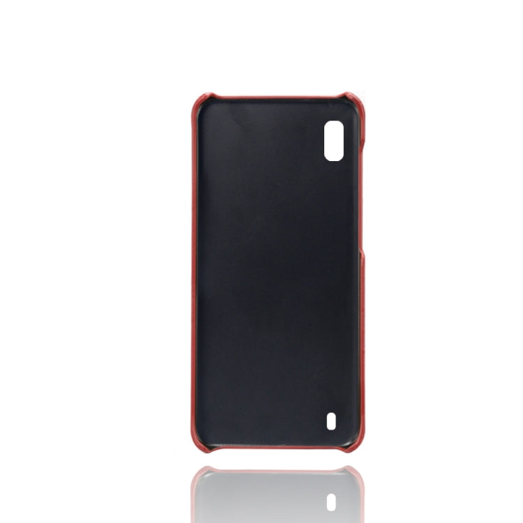 Calf Texture  PC + PU Phone Case For Samsung Galaxy A10