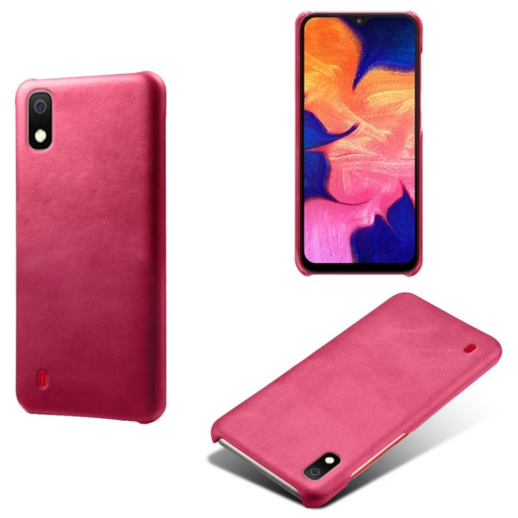 Calf Texture  PC + PU Phone Case For Samsung Galaxy A10