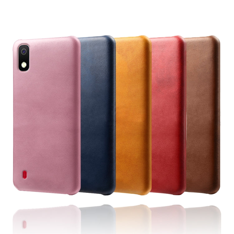 Calf Texture  PC + PU Phone Case For Samsung Galaxy A10