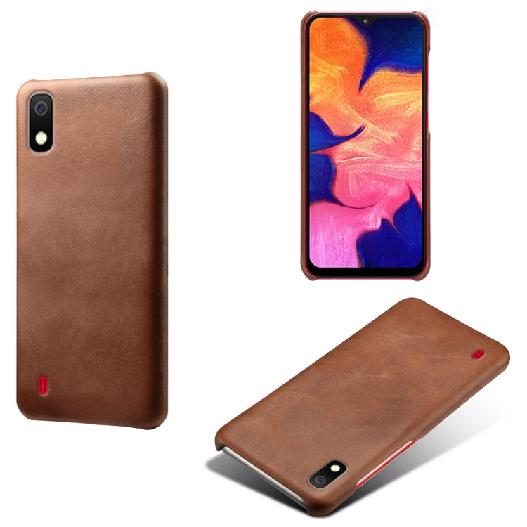 Calf Texture  PC + PU Phone Case For Samsung Galaxy A10